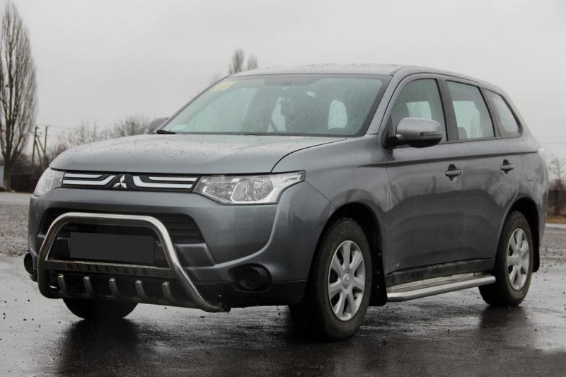 Купить Кенгурятник WT004 (нерж.) для Mitsubishi Outlander 2012-2021 гг