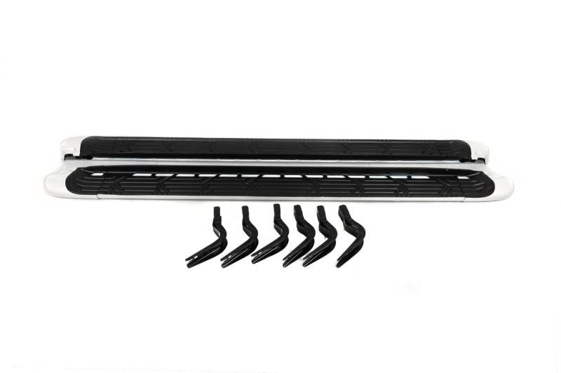 Купить Боковые пороги OEM (2 шт., алюминий) для Nissan Patrol Y62 2010-2024 гг