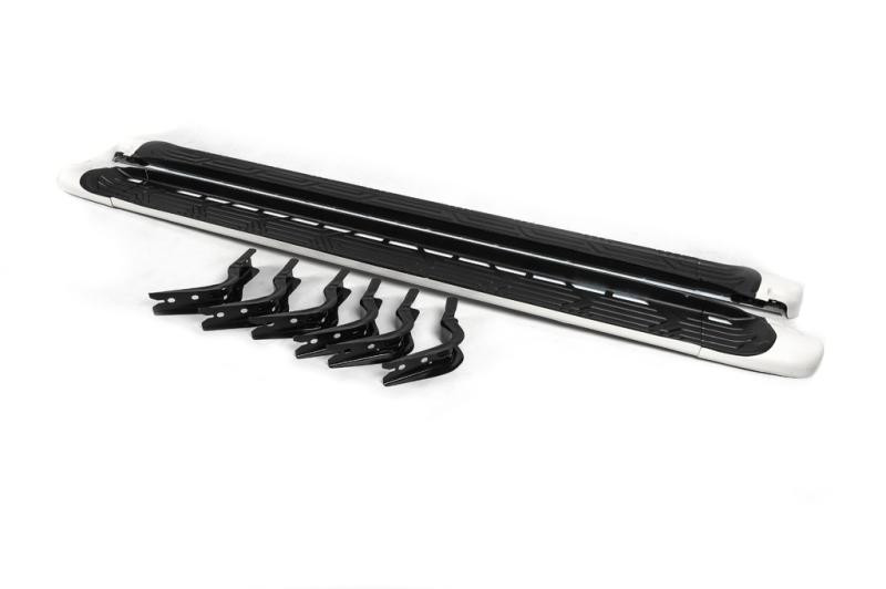 Купить Боковые пороги OEM (2 шт., алюминий) для Nissan Patrol Y62 2010-2024 гг