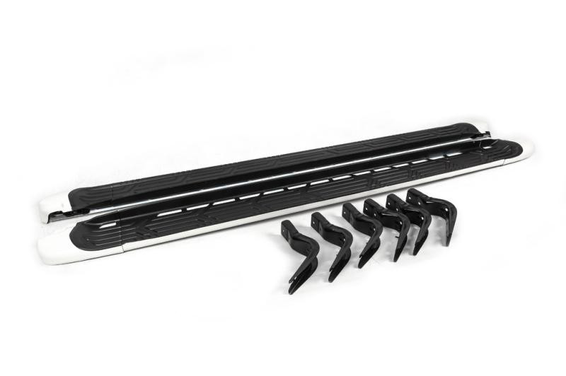 Купить Боковые пороги OEM (2 шт., алюминий) для Nissan Patrol Y62 2010-2024 гг