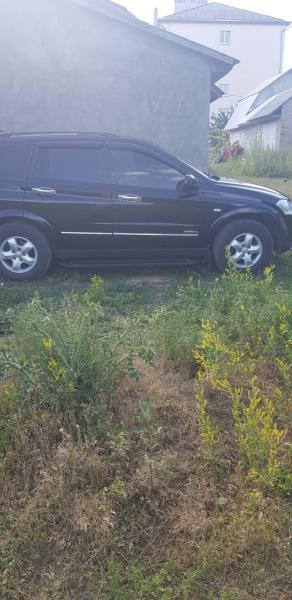 Купить Боковые пороги Allmond Black (2 шт., алюминий) для SsangYong Kyron 2005-2014 гг