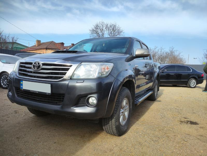 Купить Боковые пороги Sunrise (2 шт., алюминий) для Toyota Hilux 2006-2015 гг