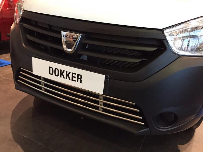 Купить Решетка в бампер (нерж) для Renault Dokker 2013-2022 гг
