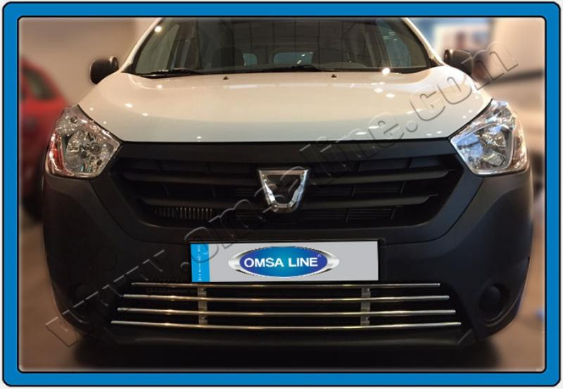 Купить Решетка в бампер (нерж) для Renault Dokker 2013-2022 гг