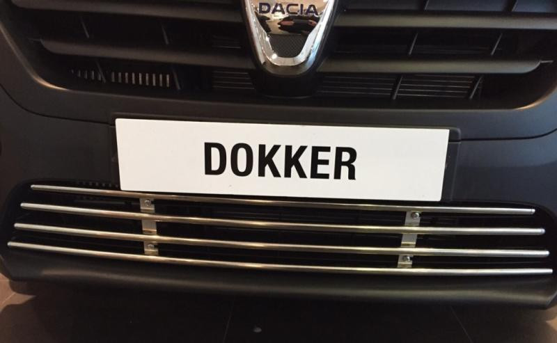 Купить Решетка в бампер (нерж) для Renault Dokker 2013-2022 гг