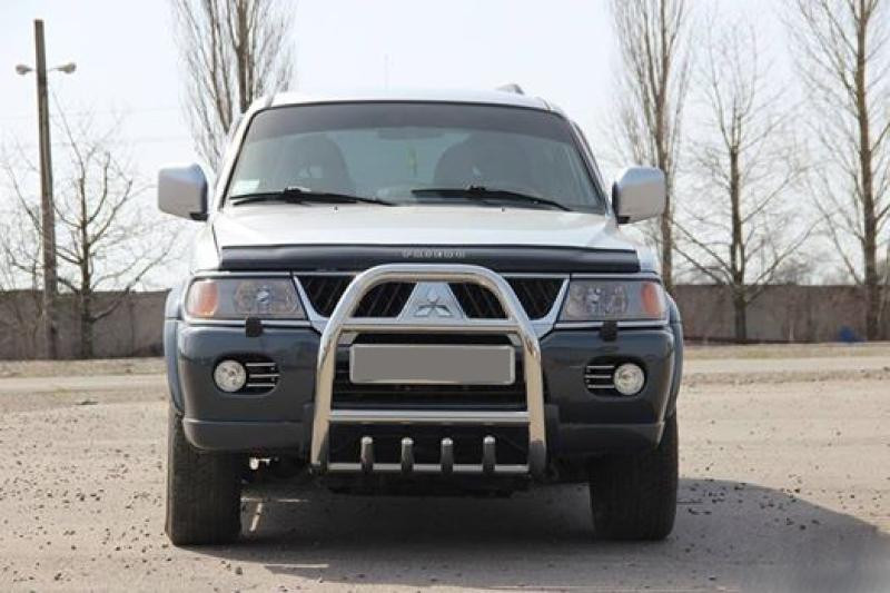Купити Кенгурятник QT007 (нерж) для Mitsubishi Pajero Sport 1996-2007 рр