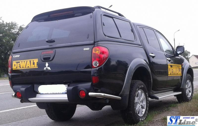 Купити Задні кути AK003 (2 шт., нерж) для Mitsubishi L200 2006-2015 рр