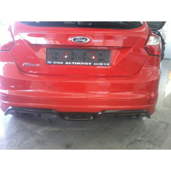 Купить Накладка на задний бампер HB (под покраску) для Ford Focus III 2011-2017 гг