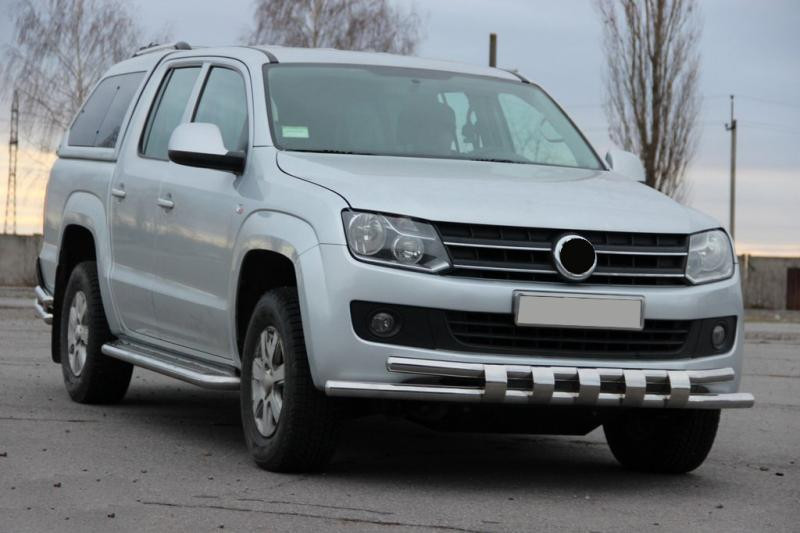 Купити Передній захист F3-08.7 (нерж) для Volkswagen Amarok 2010-2022 рр