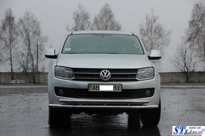 Купити Передній захист ST018-2 (нерж) для Volkswagen Amarok 2010-2022 рр