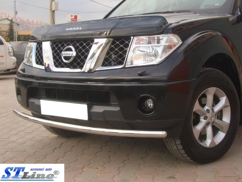 Купити Передній захист ST008 (нерж) для Nissan Navara 2006-2015 рр