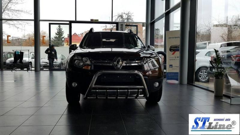 Купити Кенгурятник без напису WT003 (нерж.) для Renault Duster 2008-2017 рр