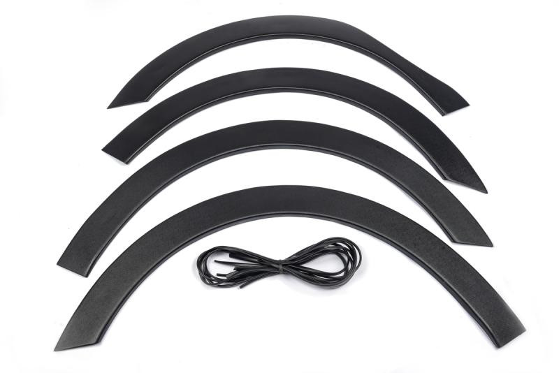 Купити Накладки на арки (4 шт, чорні) 2008-2012, ABS пластик для Renault Kangoo рр