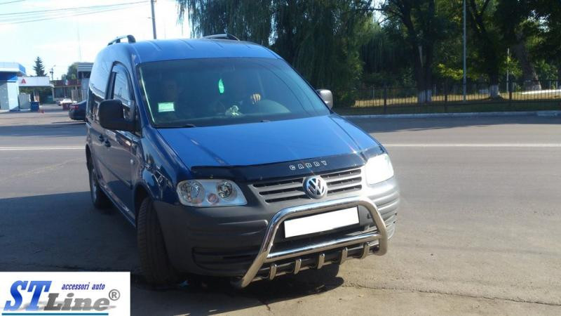 Купити Кенгурятник WT003 (нерж) 50мм, без напису для Volkswagen Caddy 2004-2010 рр