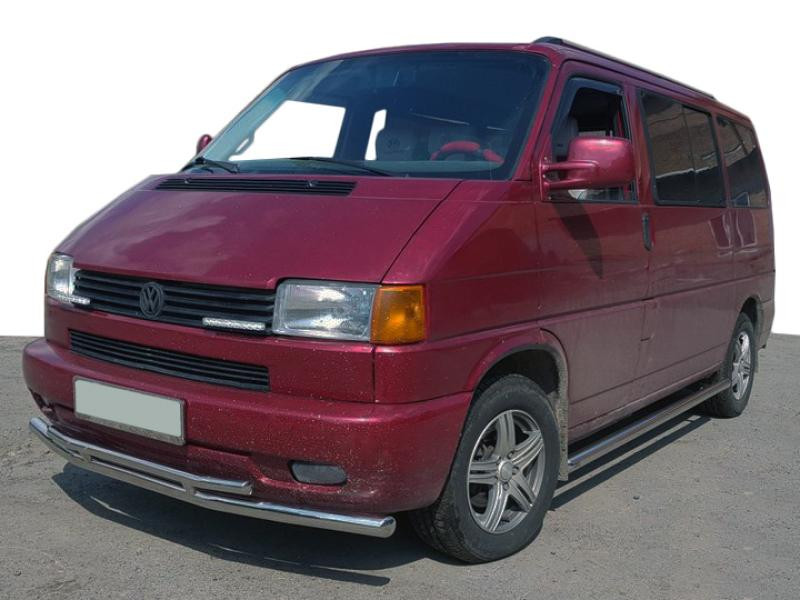 Купити Нижня подвійна губа ST014 (нерж) 70/48мм для Volkswagen T4 Caravelle/Multivan