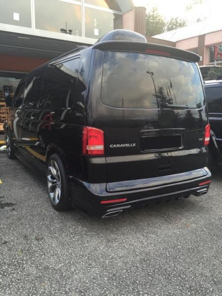 Купить Задняя нижняя юбка Sport 2 (под покраску) для Volkswagen T5 Transporter 2003-2010 гг