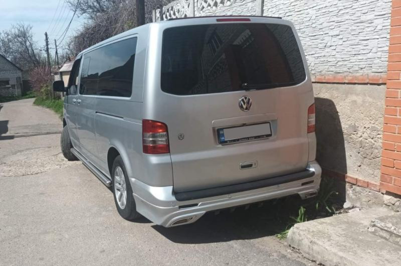 Купить Задняя нижняя юбка Sport 2 (под покраску) для Volkswagen T5 Transporter 2003-2010 гг