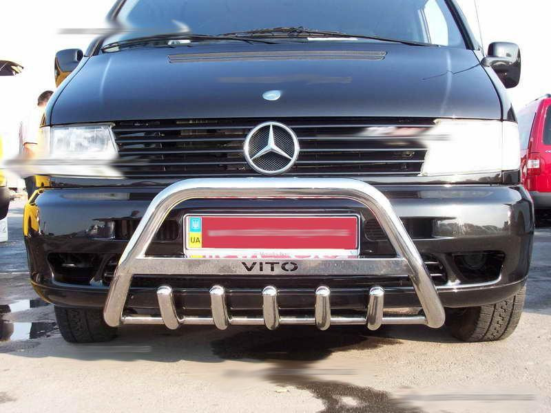 Купити Кенгурятник WT003/4 (нерж.) без напису, 51мм для Mercedes Vito W638 1996-2003 рр