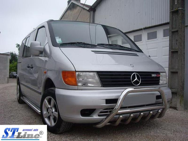 Купити Кенгурятник WT003/4 (нерж.) без напису, 51мм для Mercedes Vito W638 1996-2003 рр
