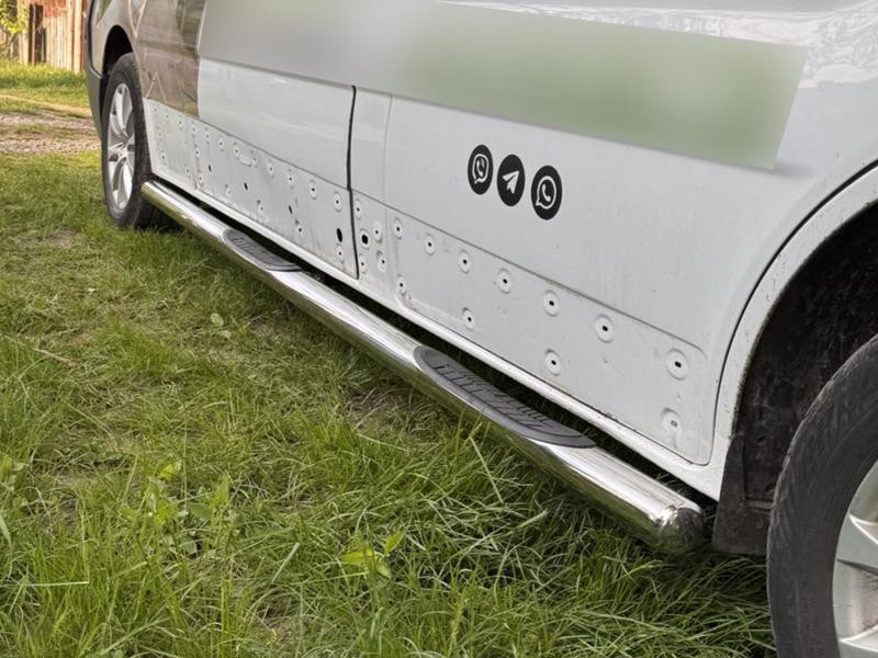 Купити Бічні труби (2 шт., нерж.) 60 мм, коротка база для Nissan NV300/Primastar 2016-рр