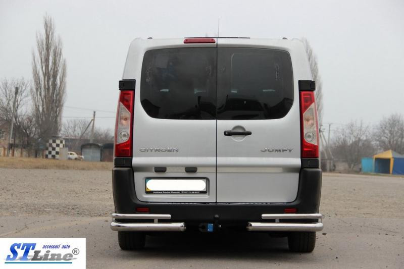 Купити Задні кути AK003-Double (2 шт., нерж.) для Fiat Scudo 2007-2015 рр