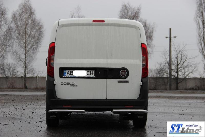 Купити Задні куточки AK003 (нерж.) для Fiat Doblo II 2010-2022 рр