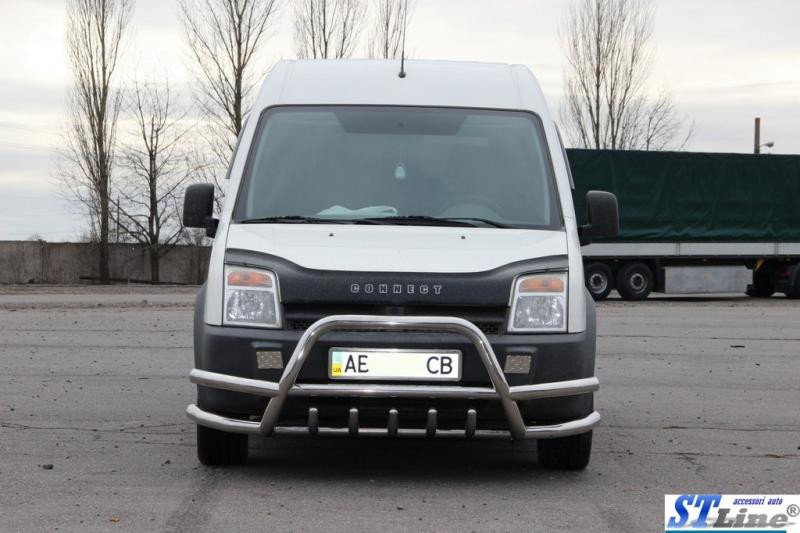 Купити Кенгурятник з подвійними вусами WT003-Plus-2 (нерж.) для Ford Connect 2010-2013 рр