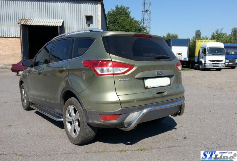 Купити Задня дуга AK007 (нерж) для Ford Kuga/Escape 2013-2019 рр