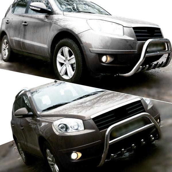 Купити Кенгурятник WT003 (нерж.) для Geely Emgrand X7