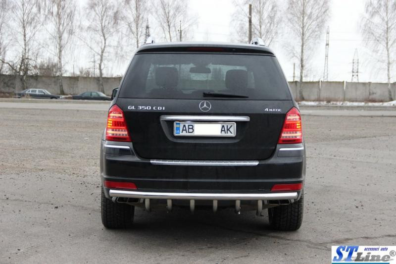 Купить Задняя дуга AK-style (нерж) для Mercedes GL сlass X164