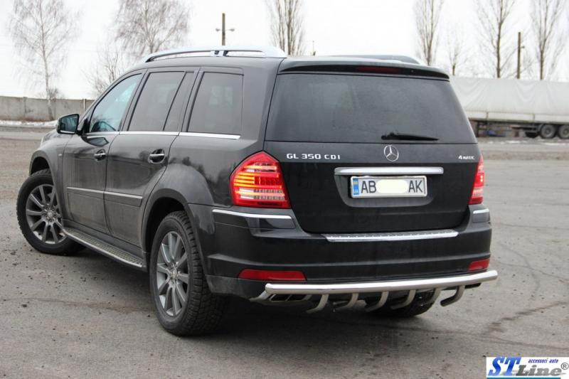 Купить Задняя дуга AK-style (нерж) для Mercedes GL сlass X164