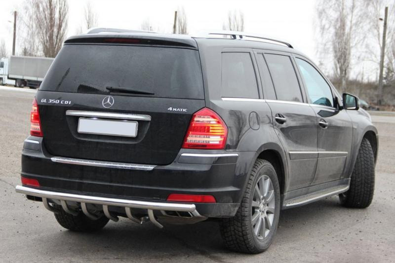 Купить Задняя дуга AK-style (нерж) для Mercedes GL сlass X164