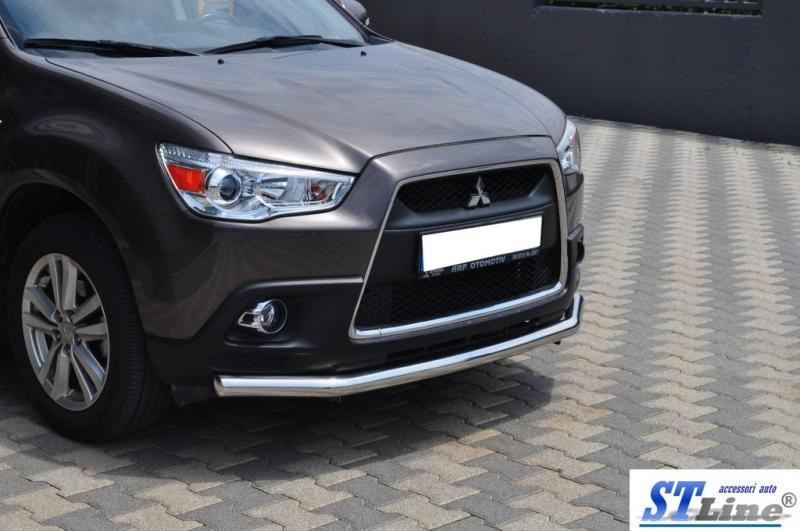 Купити Передній захист ST008 (нерж.) для Mitsubishi ASX 2010-2023 рр