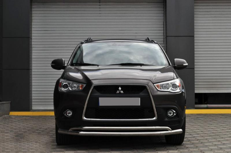 Купити Передній захист ST017 (нерж.) для Mitsubishi ASX 2010-2023 рр