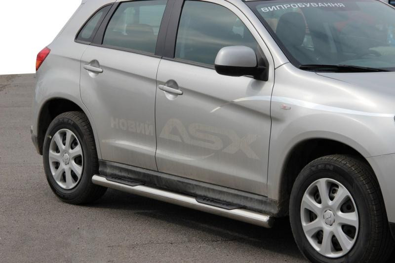 Купити Бічні труби BB002 (2 шт., нерж.) для Mitsubishi ASX 2010-2023 рр