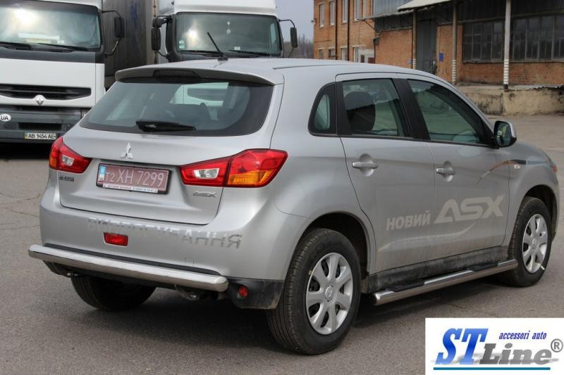 Купити Бічні труби BB002 (2 шт., нерж.) для Mitsubishi ASX 2010-2023 рр