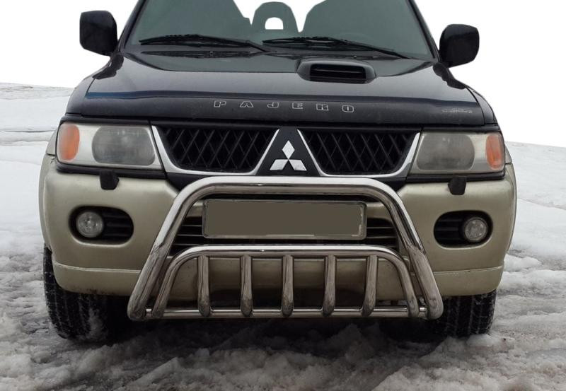 Купити Кенгурятник WT002 (нерж) для Mitsubishi Pajero Sport 1996-2007 рр