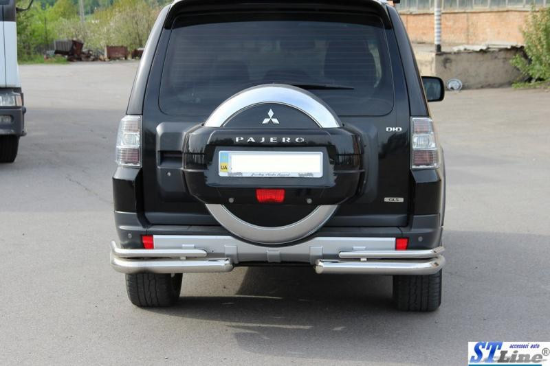 Купить Задняя дуга AK003 Двойной (нерж.) для Mitsubishi Pajero Wagon IV