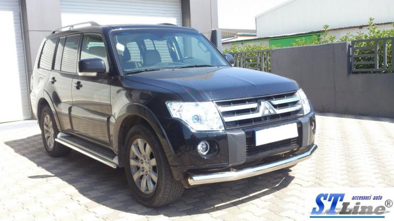 Купити Передній захист ST008 (нерж.) для Mitsubishi Pajero Wagon IV