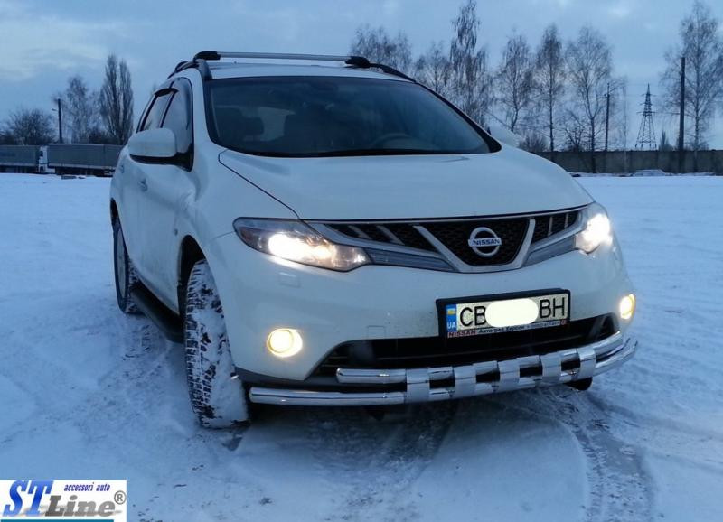 Купить Передняя защита ST015 (нерж) для Nissan Murano 2008-2014 гг