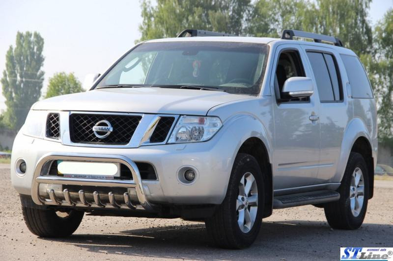 Купити Кенгурятник WT008 (нерж) для Nissan Pathfinder R51 2005-2014рр