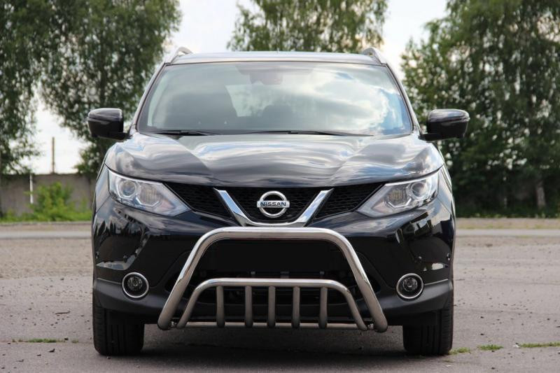 Купить Кенгурятник WT002 (нерж) для Nissan Qashqai/Rogue Sport 2014-2021 гг