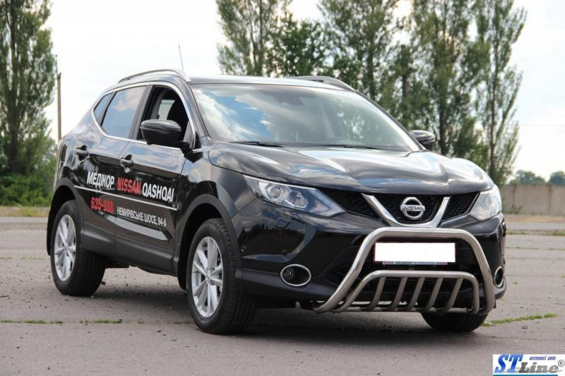 Купить Кенгурятник WT002 (нерж) для Nissan Qashqai/Rogue Sport 2014-2021 гг