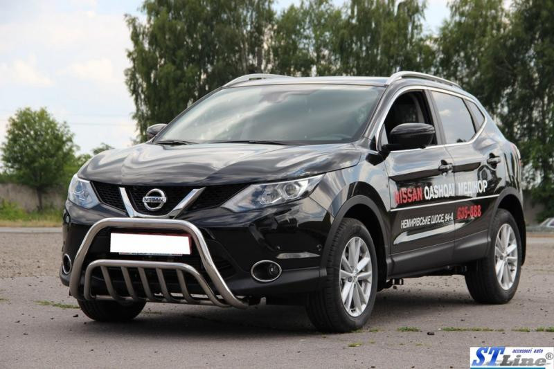 Купить Кенгурятник WT002 (нерж) для Nissan Qashqai/Rogue Sport 2014-2021 гг