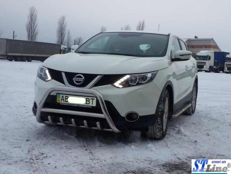 Купить Кенгурятник WT003 (нерж) для Nissan Qashqai/Rogue Sport 2014-2021 гг