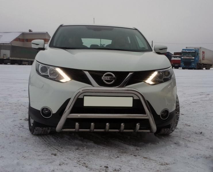 Купить Кенгурятник WT003 (нерж) для Nissan Qashqai/Rogue Sport 2014-2021 гг