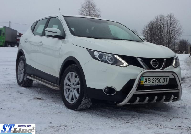 Купить Кенгурятник WT003 (нерж) для Nissan Qashqai/Rogue Sport 2014-2021 гг