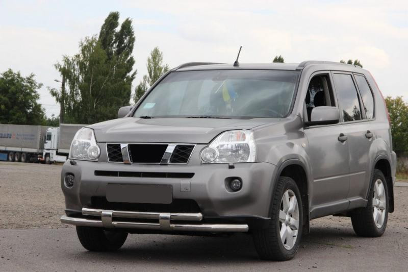 Купити Передній захист ST015/2 (нерж) для Nissan X-trail T31 2007-2014рр