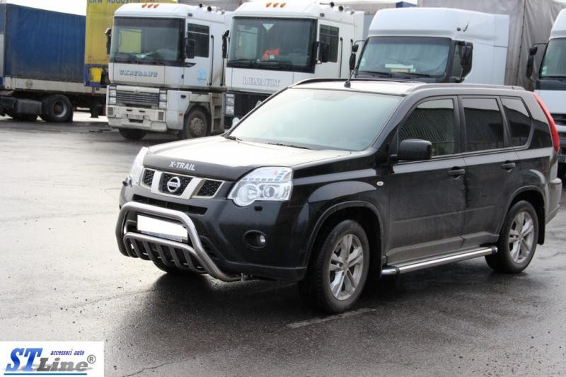 Купить Передняя защита WT002 (нерж) для Nissan X-trail T31 2007-2014 гг