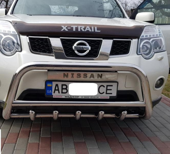 Купить Передняя защита WT003 (нерж) для Nissan X-trail T31 2007-2014 гг